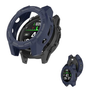 Garmin Descent G2 �p �P�[�X �ی�J�o�[ �t�B������� �ی�P�[�X �yNOUKAJU�z �ی� �J�o�[ TPU�f�� �S�ʕی� �����^ �����ȒP �ϏՌ� �����ߗ� �Ռ��z�� �A�N�Z�T���[ (�u���[)