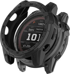 �K�[�~��(GARMIN) Enduro 3 �p �P�[�X �ی�J�o�[�yHUKWIMO�z 3D�S�ʕی� �w��h�~ ���ɋ��� �ɔ� (�u���b�N)