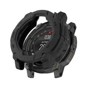 �K�[�~�� Instinct3 AMOLED �p �V���R���P�[�X 45mm �Ή� �J�o�[ �yHUKWIMO�z�ϏՌ����b�V���\�� �����y�� ��ʕی�t�B�����Ȃ��i�h��/�h�o/�X�|�[�c/����p�j[�u���b�N ��]