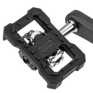 ROCKBROS 自転車 ペダルプレート ペダルカバー ビンディングペダル フラットペダル 変換プレート アダプター 軽量 コンパクト 取り付け簡単 滑り止めピン付き ビンディングペダル SPD専用 M520/