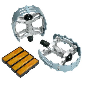 Wellgo Old school BMX MTB XC-II Bear Trap 9/16 Bicycle Pedals, Gray, WE2970