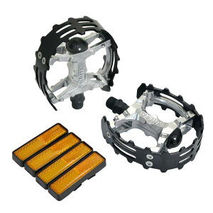 Wellgo Old school BMX MTB XC-II Bear Trap 9/16 Bicycle Pedals, Black, WE2963