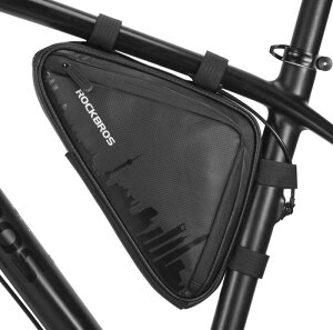 ROCKBROS自転車フレームバッグ トライアングル トップチューブ マウンテンロードバイク用 防撥水 収納力