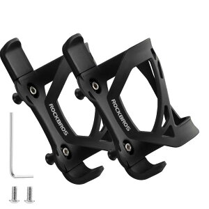 ROCKBROS(ロックブロス)自転車 ボトルケージ ドリンクホルダー ロードバイク 軽量 耐久性 ABS+PC素材 サイドエントリ式 一体成型 53g 取り付けやすさ クロスバイク MTB おしゃれ 直径65-79mmボトル