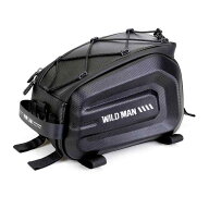WILD MAN 4Lバイクシートバッグ防水自転車テールバッグハードシェルバイクサドルバッグ自転車電動自転車…
