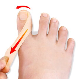 【メーカー公式】親指を引っ張る 外反母趾テープ 曲がった親指固定 テーピング 親指 保護 プラスウォーク サイプラス セルフケア ガード 摩擦 引っ張り フットケア