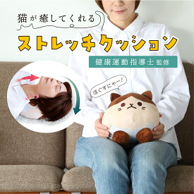 【メーカー公式】健康運動指導士監修 ねこの形をした首ストレッチャー 首コリ クッション枕 贈答品 にゃんトレストレッチ ごろにゃー サイプラス