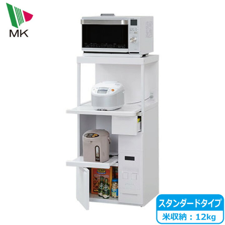 楽天市場】エムケー精工 レンジ台 ファインキッチン SK-306W米びつ付 