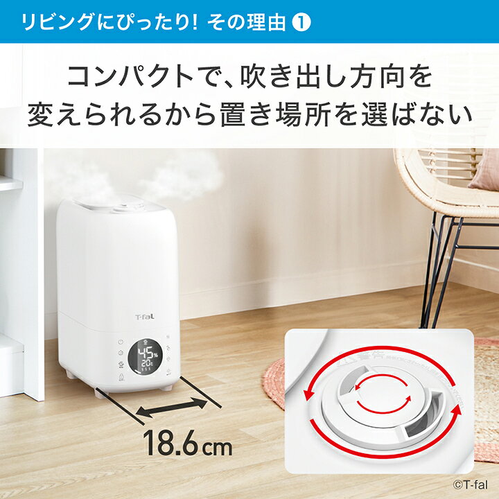 楽天市場】ティファール 加熱超音波式加湿器 スチーム アンド ミスト L 
