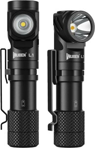 WUBEN L1 �����d�� �t���b�V�����C�g �n���f�B���C�g ���͋��� 2000���[���� Type-C USB�[�d�� IP68�h���h�o �ŋ� LED ���P�x ��e�� �d�r�� �h�� ��d�΍� �ً}�p �L�����v �o�R ��ނ� �u���b�N