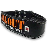 ALLOUT 【横川尚隆選手愛用】 本革トレーニングベルト パワーベルト 筋トレ デッドリフト ベルト レザー …