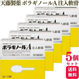 【指定第2類医薬品】【5個セット】 ボラギノールA 注入軟膏 2g×10個 痔の薬