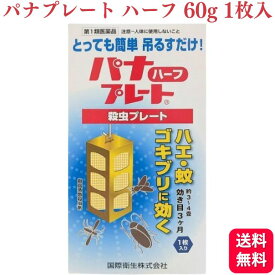 【第1類医薬品】 国際衛生 パナプレートハーフ 殺虫プレート 60g 1枚入 殺虫薬