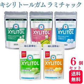 【5種類から選べる6個セット】オーラルケア キシリトールガム ラミチャック 21粒 アップルミント マスカット クリアミント 味長続きオレンジ 味長続きマスカット デンタルケア オーラルケア タブレット マウスウォッシュ