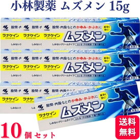 【第2類医薬品】【10個セット】 小林製薬 ムズメン 15g かゆみ かぶれ 股間 内股