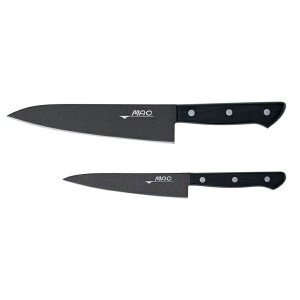 ノンスティック包丁2本セット BF-H-201 (BF-HB-70+BF-HB-55) - 包丁 調理器具 キッチン用品 ペティナイフ ペティ用途 牛刀用途 フッ素樹脂加工 お手入れ簡単 日本製 ギフト プレゼント