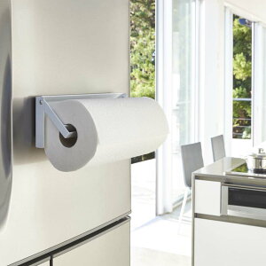 タワー tower 片手でカットマグネットキッチンペーパーホルダー タワー ホワイト 山崎実業 4941 キッチンペーパー ホルダー コストコ マグネット 収納 冷蔵庫 磁石 シンプル おしゃれ モノトー