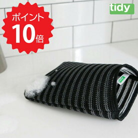 【ポイント10倍】 ティディー tidy ウォッシュクロス アッシュコンセプト JT-CL6668000 エコたわし 掃除用クロス キッチン 洗い物 お風呂 掃除 洗面所 水回り