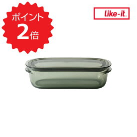 【ポイント2倍】 ライクイット like-it 調理ができる保存容器 M グリーン like it FC-002 調味料入れ Mサイズ 密閉 おしゃれ 耐熱 520ml 時短 電子レンジ 食洗機 冷凍 パッキン フタ キャニスター フードコンテナ 食器 調理道具 キッチンツール 便利 割れ