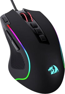 �������� Redragon M612 Predator �Q�[�~���O�}�E�X �L�� ���w�� 8000DPI 11�{�^�� 5�FRGB �o�b�N���C�g �\�t�g�E�F�A�Ή� DIY�L�[�o�C���h �����A�� �v���O���}�u�� PC �p�\�R�� ���c�����Q �M�t�g