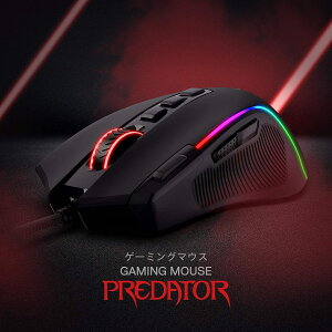 �������� Redragon M612 Predator �Q�[�~���O�}�E�X �L�� ���w�� 8000DPI 11�{�^�� 5�FRGB �o�b�N���C�g �\�t�g�E�F�A�Ή� DIY�L�[�o�C���h �����A�� �v���O���}�u�� PC �p�\�R�� ���c�����Q �M�t�g