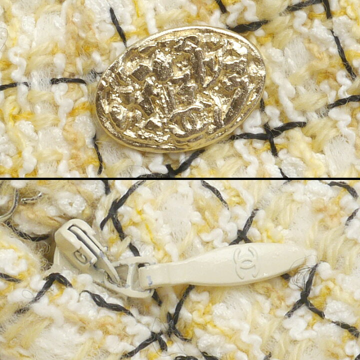 楽天市場】【中古】シャネル CHANEL ツイードスカート 黄色系 サイズ36  