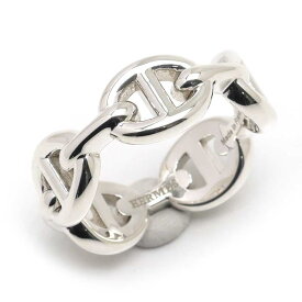 【中古】エルメス HERMES シェーヌ・ダンクル・アンシェネ リング PM #50 約10号 SV925【質屋鑑定品】