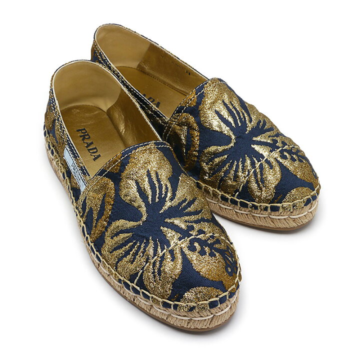 楽天市場】未使用｜【中古】プラダ PRADA フローラル エスパドリーユ  