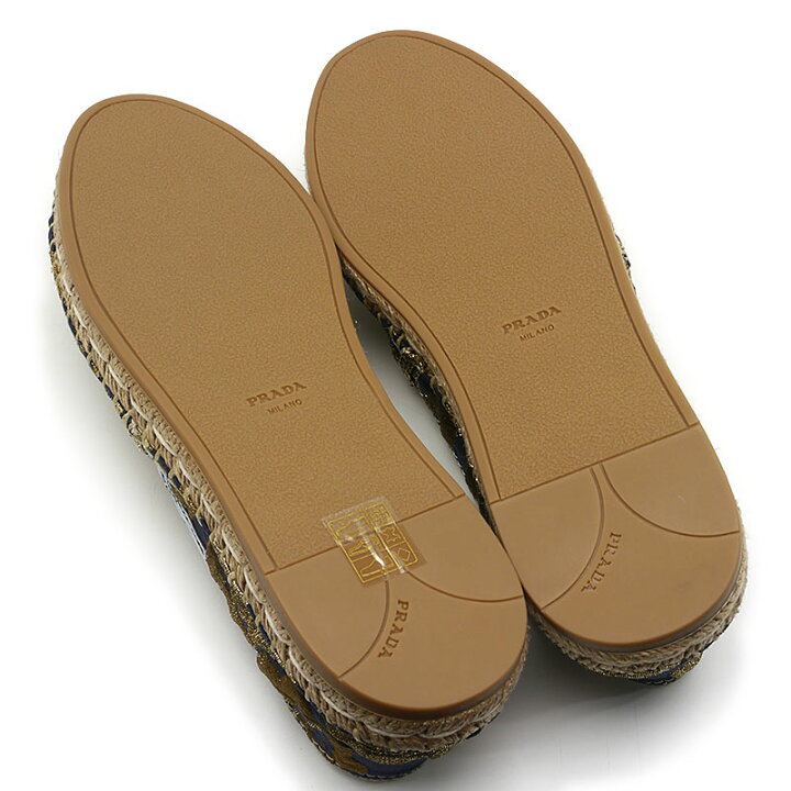 楽天市場】未使用｜【中古】プラダ PRADA フローラル エスパドリーユ  