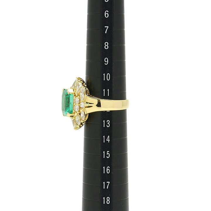 楽天市場】【中古】【送料無料】エメラルドダイヤモンドリング #12 約 