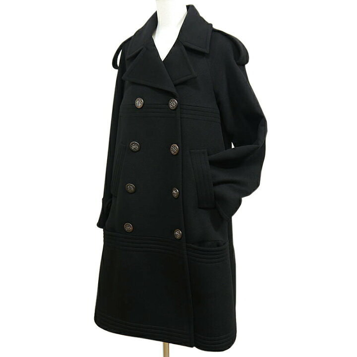 楽天市場】【中古】シャネル CHANEL ダブルロングコート ウール100 