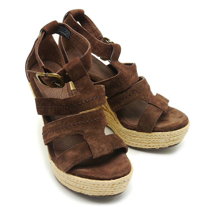 楽天市場】【中古】アグ UGG ウェッジソールサンダル スエードレザー 