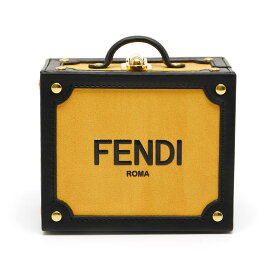 【中古】フェンディ FENDI Romaチャーム イエローレザー キーホルダー バッグチャーム 22SS 美品 保存袋付【質屋鑑定品】