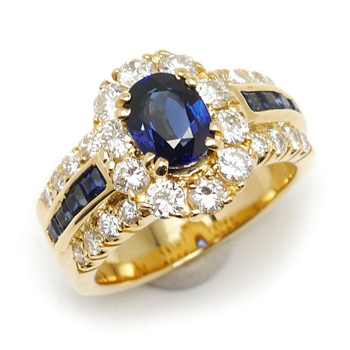 楽天市場】【中古】サファイアダイヤモンドリング #12.5 約12.5号  