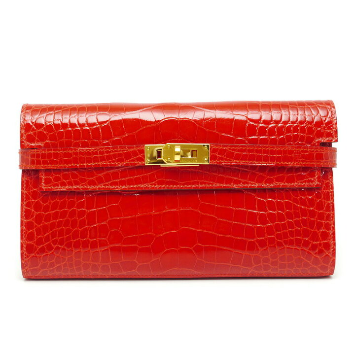 楽天市場】【中古】エルメス HERMES ケリーウォレット アリゲーター  
