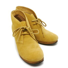 【中古】クラークス Clarks Originals ワラビーブーツ UK3.5 スエード サンドイエロー系 レディース 【質屋鑑定品】