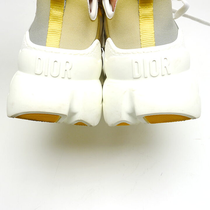 楽天市場】【中古】 ディオール Dior D-CONNECT スニーカー イエロー 