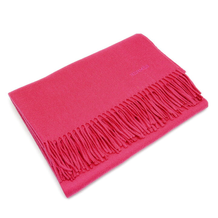 楽天市場】【中古】エルメス HERMES カシミヤストール ピンク マフラー  