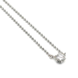 【中古】ダイヤモンドネックレス PT900・PT850・ダイヤ0.20 一粒ダイヤ【質屋鑑定品】