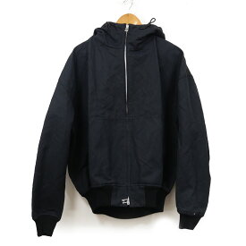 【中古】ボッテガヴェネタ BOTTEGA VENETA ダブルジップジャケット 699979 S ブラック フーディ【質屋鑑定品】