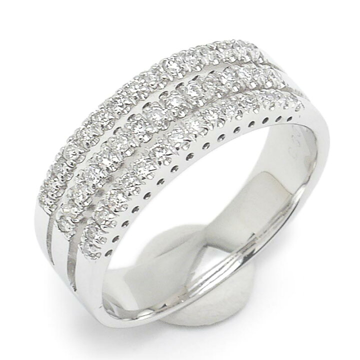 楽天市場】【中古】ダイヤモンドリング 約12号 K18WG・ダイヤ0.33ct 3 