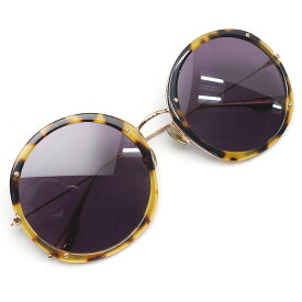 【中古】ディオール DIOR HYPNOTIC1 サングラス 2IK0D 56□23 145 べっ甲風 イエロー パープル系レンズ【質屋鑑定品】