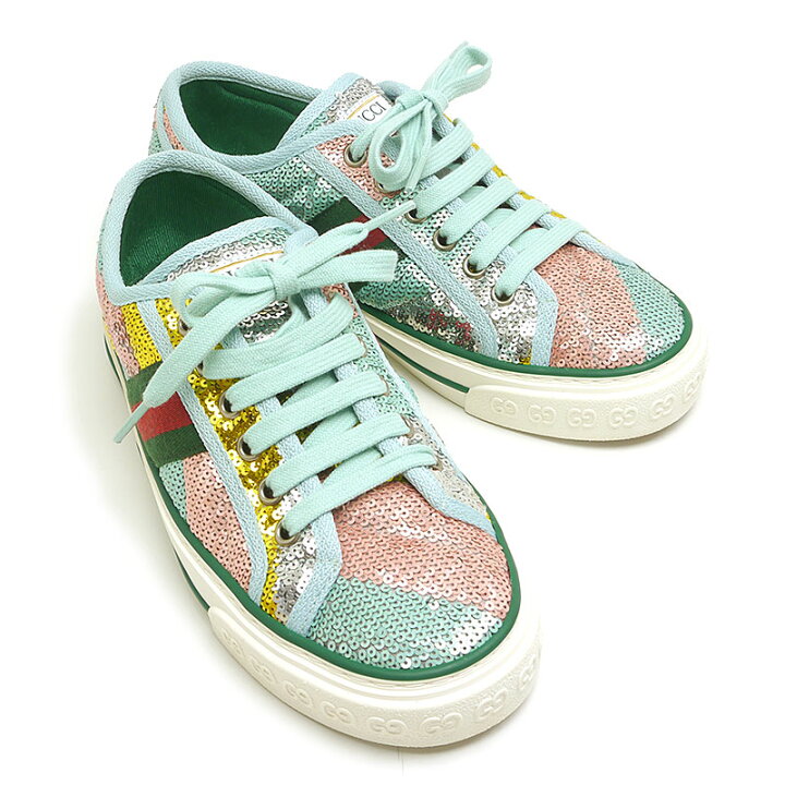 楽天市場】【中古】グッチ GUCCI 652622 スパンコールスニーカー 35+ 