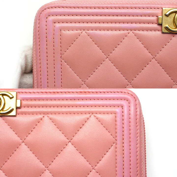 楽天市場】【中古】シャネル CHANEL ラウンドジップ長財布 ボーイ  