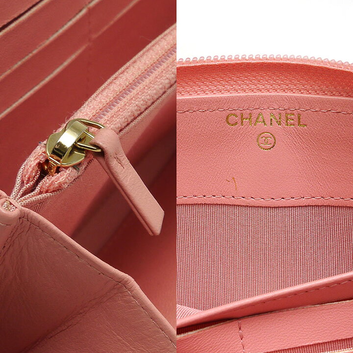 楽天市場】【中古】シャネル CHANEL ラウンドジップ長財布 ボーイ  