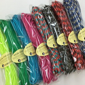 ◆パラコード550／15m◆全120カラー／カラー(1)〜(20)◆Paracord 550 7Strand 4mm◆