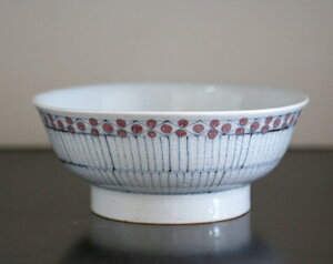 【砥部焼】染付古砥部文 どんぶり 花垣文 大【陶彩窯】