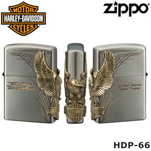 日本限定 正規品 ZIPPO HARLEY-DAVIDSON HDP-66 サイドメタル 真鍮 ジッポーライター ジッポー ジッポライター ジッポ Zippo ハーレー ダビッドソン ハーレー オイルライター 白頭鷲
