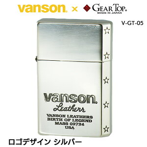 VANSON vanson �o���\�� ×GEAR TOP ���C�^�[ ���S�f�U�C�� �V���o�[ V-GT-05�]���{�� ���@���\�� �M�A�g�b�v �W�b�|�[ ���C�^�[ �W�b�| Zippo �I�C�����C�^�[ zippo ���C�^�[ ���K�i