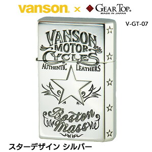 VANSON vanson o\ ×GEAR TOP C^[ X^[fUC Vo[ V-GT-07]{ @\ MAgbv Wb|[ C^[ Wb| Zippo ICC^[ zippo C^[ Ki